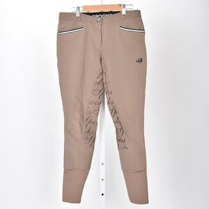 Spooks Ladies Womens Riding Breeches Brown Pant Pearl Pocket Detail Size M